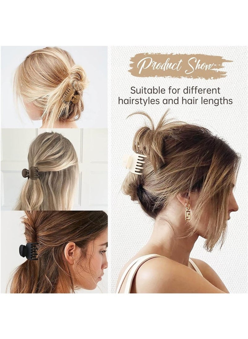 مجموعة مشابك شعر نسائية من 8 قطع - مشابك شعر كبيرة مانعة للانزلاق للشعر الكثيف، إكسسوارات شعر قوية للفتيات، مشابك شعر متينة - Image 3