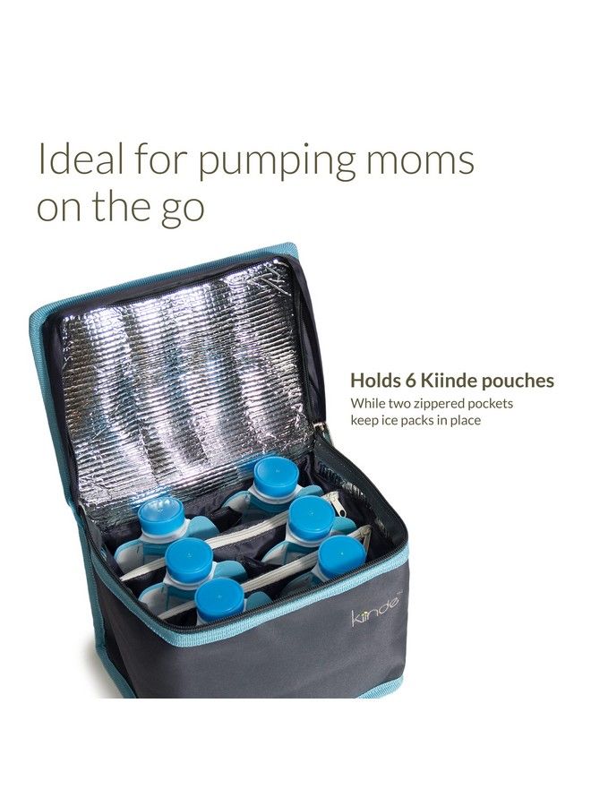 Kiinde Twist Breast Milk Cooler Storage Bag And Ice Pack Kit For Breastfeeding Moms Babies Toddlers Wipeable And Easy To Clean Unisex Design Lightweight And Compact  - Image 3