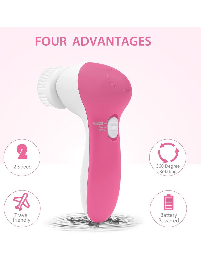Loquat Electric facial cleansing brush with 2 adjustable speeds for deep and effective facial cleansing - Image 1