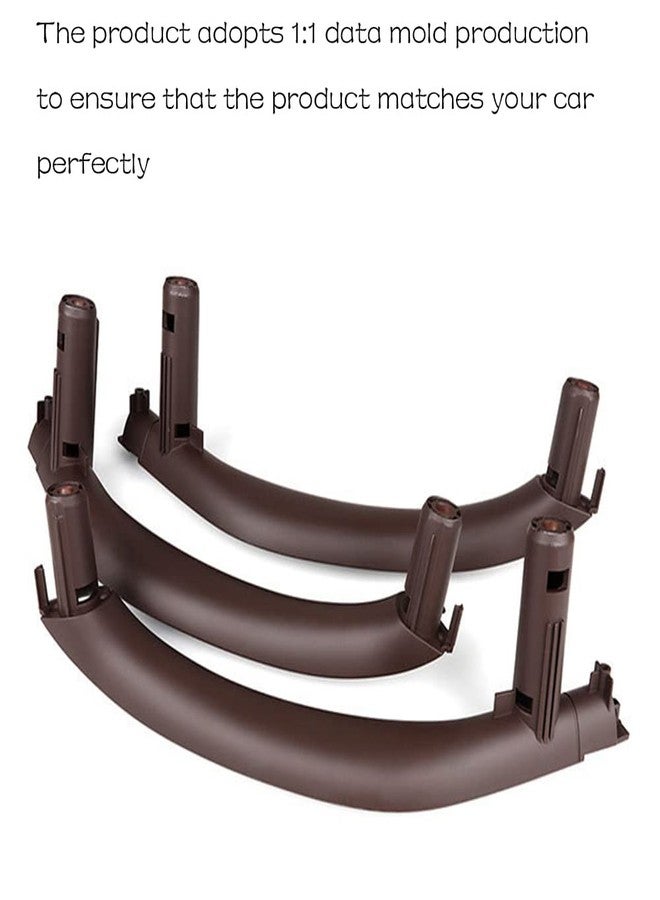 CHUANGHUI Car Door Handles for BMW X5 X6 F15 F16 2014-2018 Interior Door Handles Replace Cover Car Door Pull Handle Accessories (Mocha Brown) - Image 5