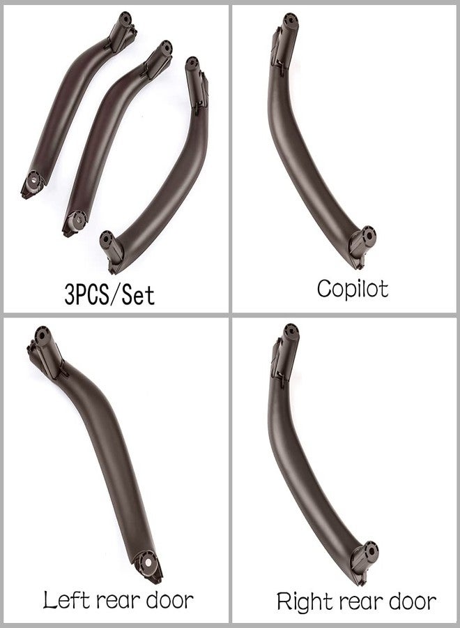 CHUANGHUI Car Door Handles for BMW X5 X6 F15 F16 2014-2018 Interior Door Handles Replace Cover Car Door Pull Handle Accessories (Mocha Brown) - Image 3