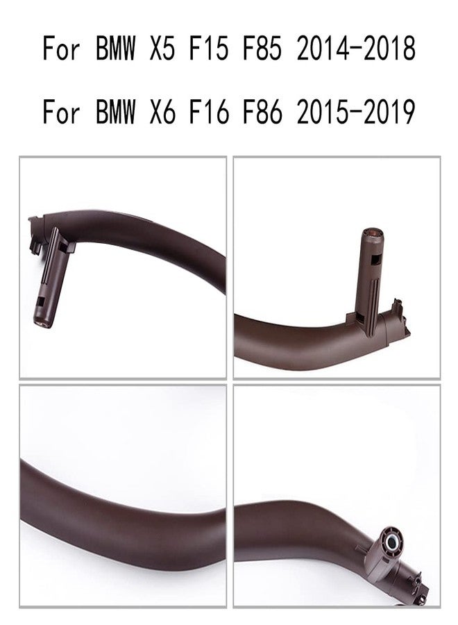 CHUANGHUI Car Door Handles for BMW X5 X6 F15 F16 2014-2018 Interior Door Handles Replace Cover Car Door Pull Handle Accessories (Mocha Brown) - Image 4