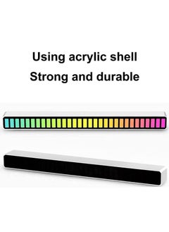 ELTRAZONE D08-RGB Smart LED Light Bars Car Sound Control Rhythm Light RGB Voice-Activated Music Atmosphere Lights Tube with 32 LED 18 Colors Built-in Battary 32 Bit for Car Gaming PC TV Room  - Image 5