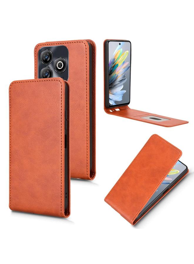 Case For ZTE Blade A75 4G Magnetic Vertical Flip Leather Phone Case