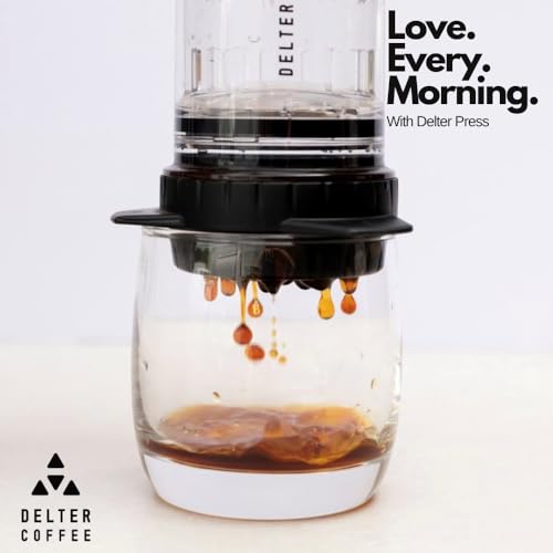 Delter Coffee Press Smoked Grey Edition with Metal Filter Included - Image 3