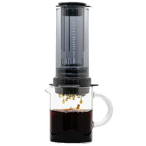 Delter Coffee Press Smoked Grey Edition with Metal Filter Included - Image 1