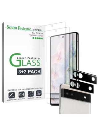 amFilm Screen Protector for Google Pixel 6A -5G(2022), with 2 Pack Camera Lens Protector, 0.33mm Thickness, HD Clear, Anti-Scratch Bubbles-Free, Glass, 3+2 Pack - pzsku/Z6694DE2726FF9FEE15C0Z/45/_/1731857936/30370085-2d93-40a8-9776-f5b00c4844b2