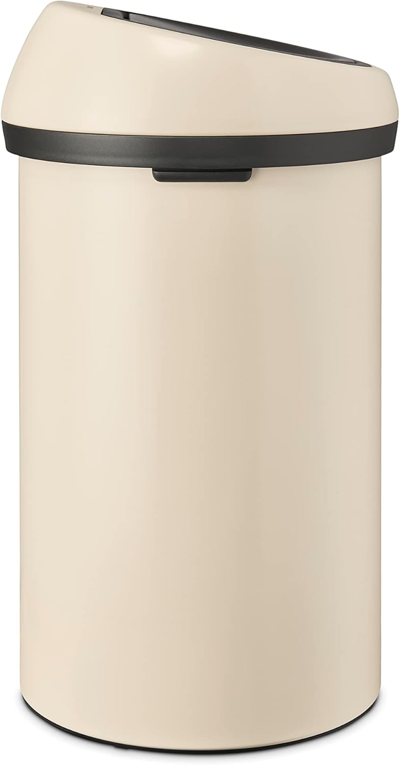 Brabantia Touch Bin 60L - Large Kitchen Bin with Soft Touch Opening and Removable Inner Bucket - Soft Beige - Image 3