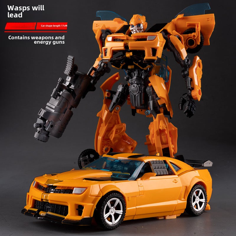 Star steel deformation toy Optimus King Kong wasp column alloy robot model hand ornaments children boys wholesale(Megatron Warrior) - Image 5