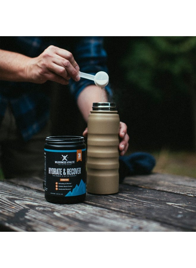Wilderness Athlete - - Hydrate & Recover | Liquid Hydration Powder Electrolyte Drink Mix - Recover Faster With Bcaas - Hydrate Powder With 1000Mg Of Vitamin C - 30 Serving Tub (Arizona Peach) - Image 1