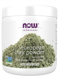 now Solutions, European Clay Powder, Pure Powder for a Detox Facial Cleansing Mask, 14-Ounce  - Image 1