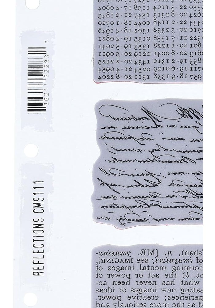 Stampers Anonymous CMS-111 Tim Holtz Cling Rubber Stamp Set - Reflections - Image 2