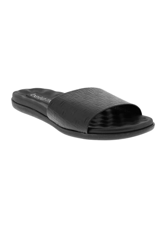 Beira Rio Beira Rio Ladies Flat Sandals Black | Made In Brazil