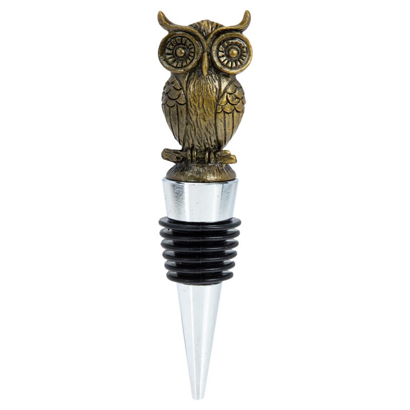 Zinc Alloy Owl Wine Bottle Stopper Decorative Animal Seal Plug For Home Bar Party - Image 2