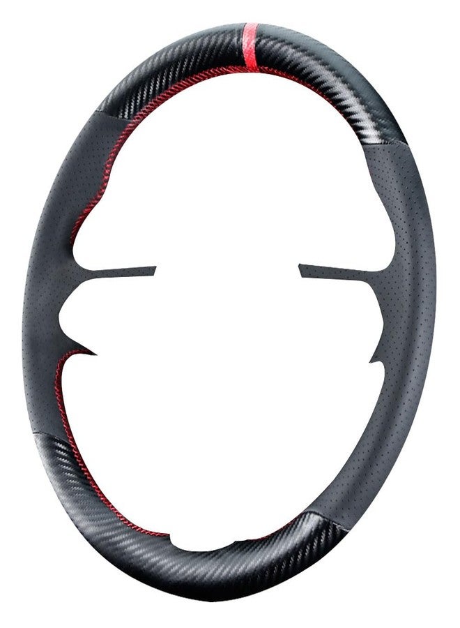 Kivnto DIY Stitching Carbon Fiber Steering Wheel Cover for Mazda CX-30 SUV 2020-2023 / Mazda 3 2019-2023 15 inches Leather Interior Accessories - Image 3