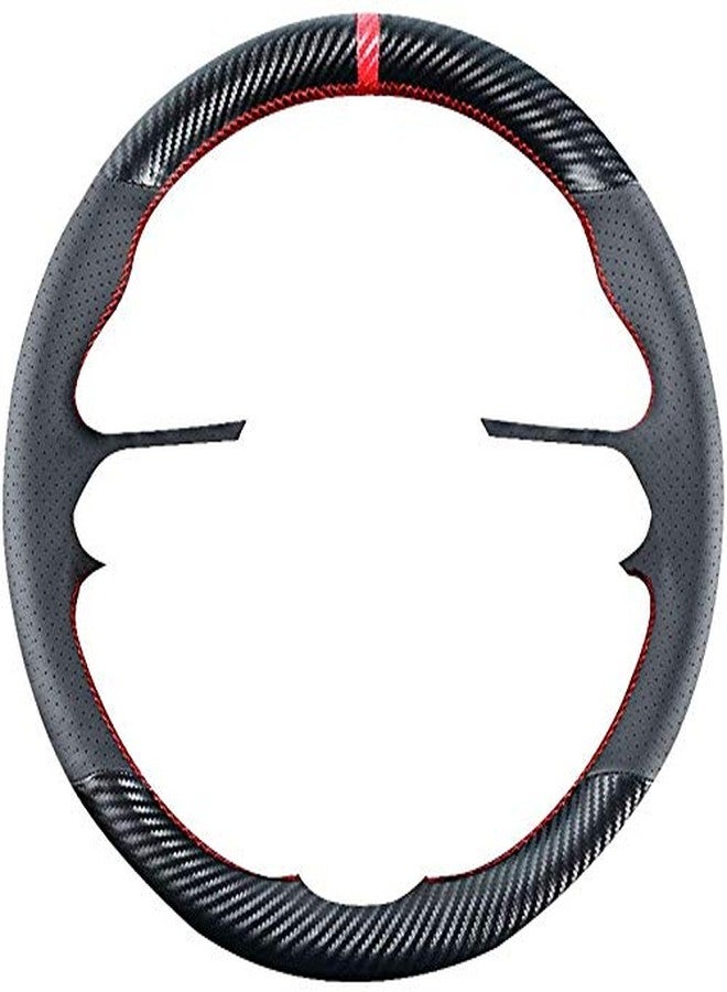 Kivnto DIY Stitching Carbon Fiber Steering Wheel Cover for Mazda CX-30 SUV 2020-2023 / Mazda 3 2019-2023 15 inches Leather Interior Accessories - Image 2