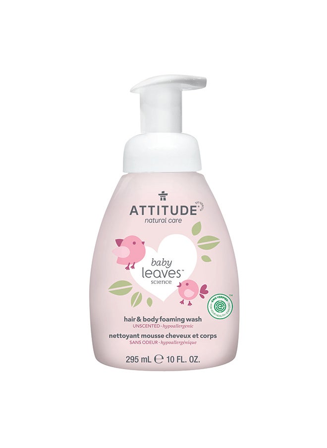 Attitude Baby Leaves 2-In-1 Hair And Body Foaming Wash - Fragrance Free  - Image 1