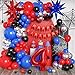 Sllyfo Spider Theme Birthday Decorations Party Supplies Balloon Arch Kit Spider Theme 4th Birthday Decorations Boys Girls 4 Year Old with Red Blue Balloons - Image 3