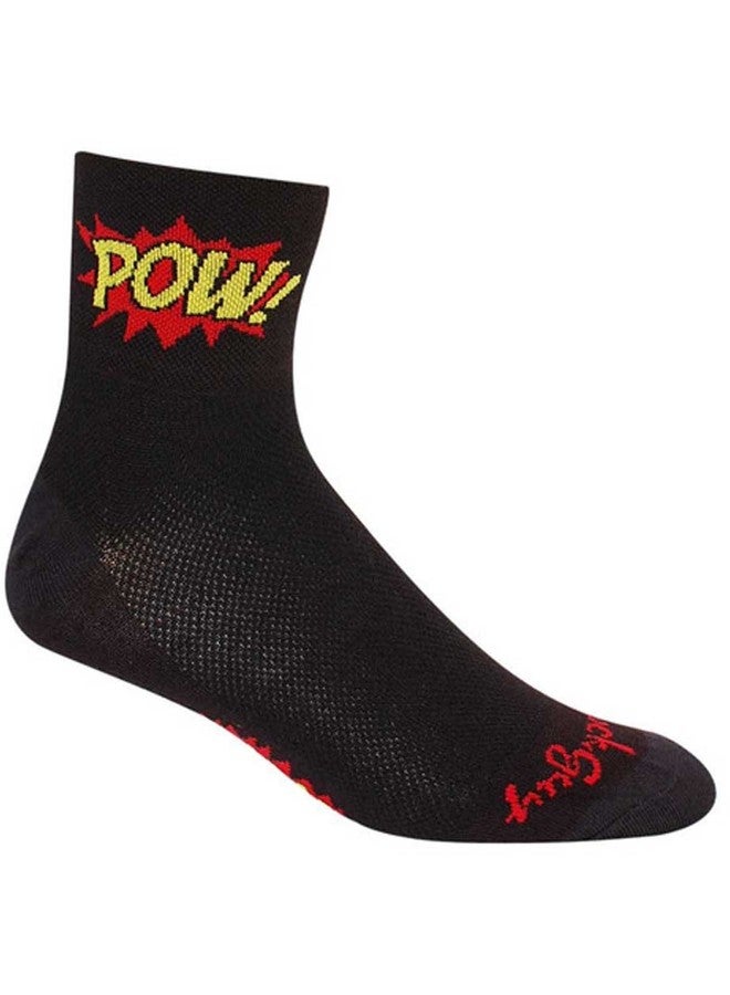 SockGuy Men's Boom Pow Socks, Black, Large/X-Large - Image 4