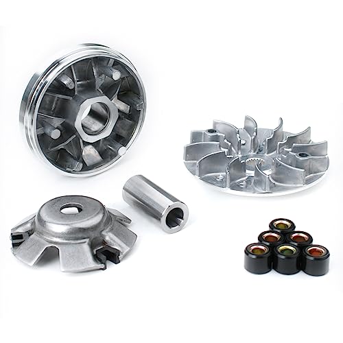 Glixal GY6 125cc 150cc Variator Kit, Front Clutch Drive Pulley with 13g Roller Weights for 152QMI 157QMJ Scooter Moped ATV Go-Kart UTV - Image 2