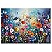 Larkipuzz Colorful Wildflower Pages Puzzles for Adults 1000 Pieces Beautiful Flower Plant Painting Jigsaw Puzzles Art Challenging Floral Puzzle - Image 4