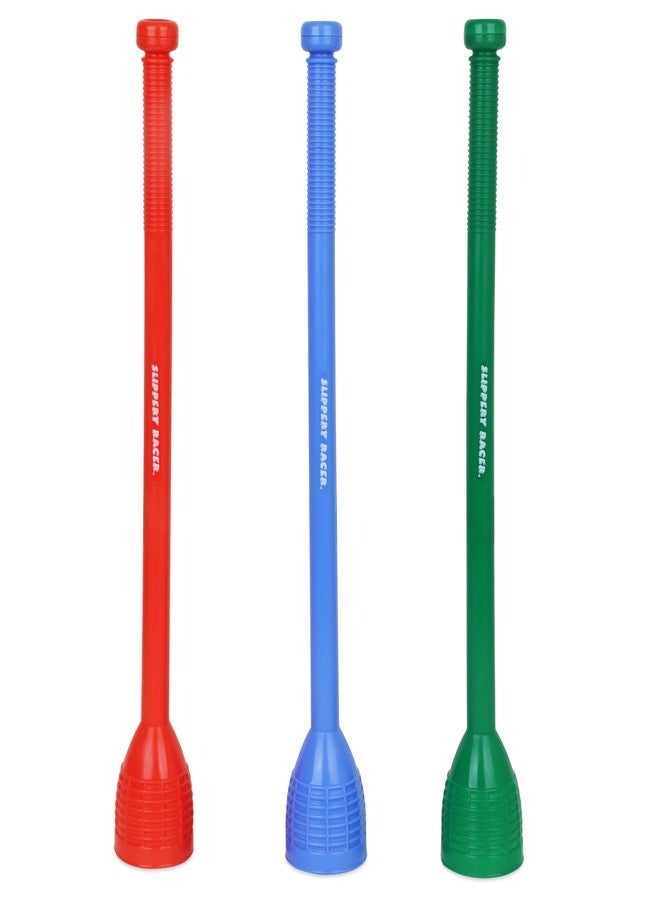 Slippery Racer Snowball Thrower Stick Set of 3-Red, Blue and Green - Image 2