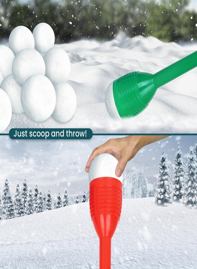 Slippery Racer Snowball Thrower Stick Set of 3-Red, Blue and Green - Image 5