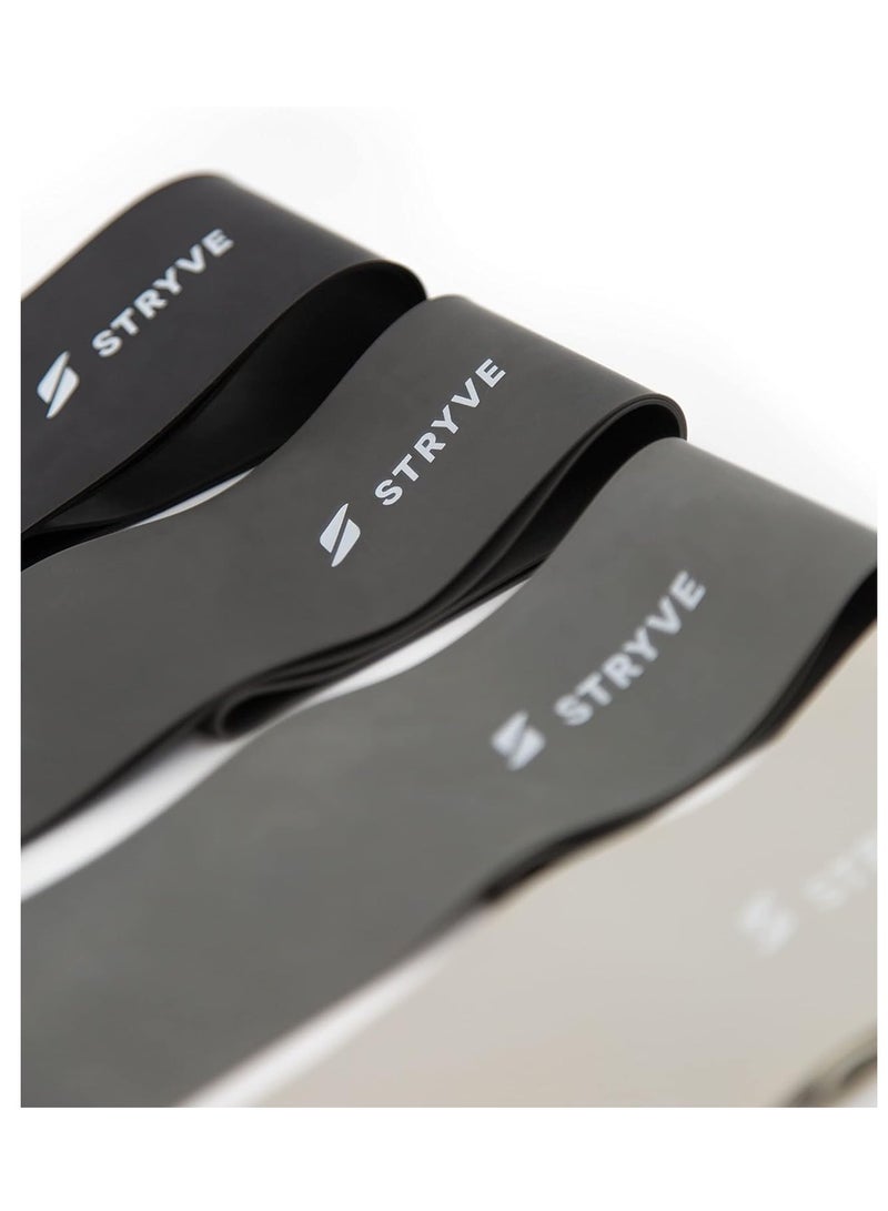 STRYVE Fitness Bands/Resistance Bands Set of 4 with Instructions, and Bag – 4 x Fitness Band Resistance Band Exercise Band Exercise Band Elastic Band Exercise Band - Image 4