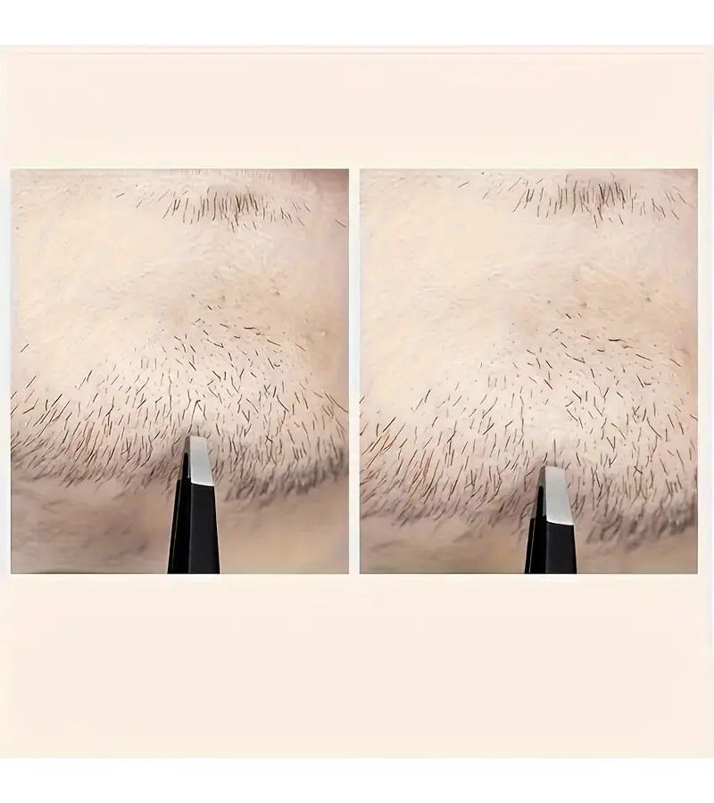 Black Precision Tweezers Ultra Thin Tip for Beard Eyebrow Grooming Non Slip Grip Unisex - Image 5