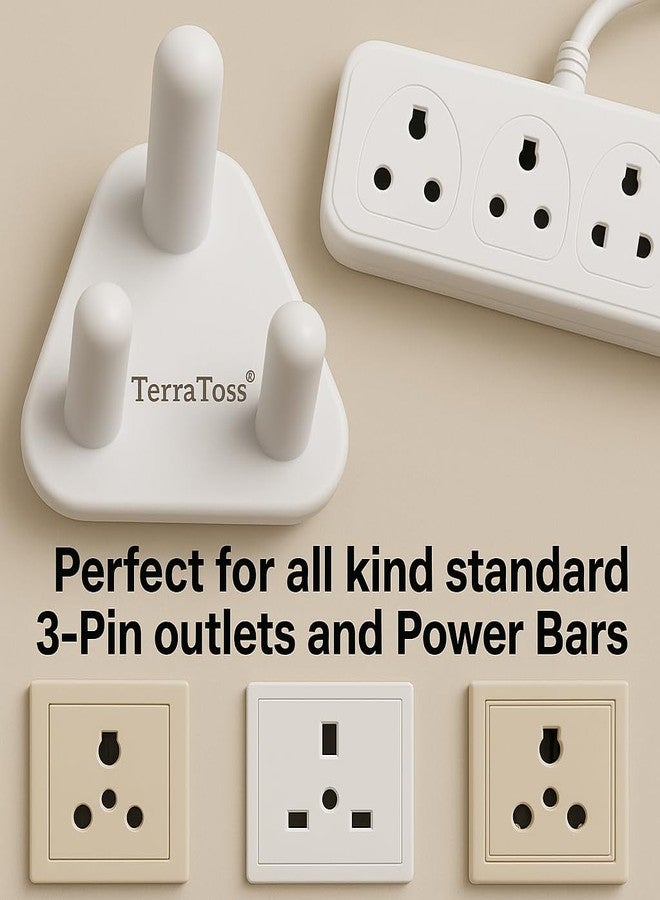 TerraToss Switch Board Cover for Kids Safety [12 Piece] | Socket Protector for Kids | Plug Protector Baby Safety 2Pcs-Power Plug(15A), 10Pcs-Normal Plug(5A) (12 Pieces) - Image 5