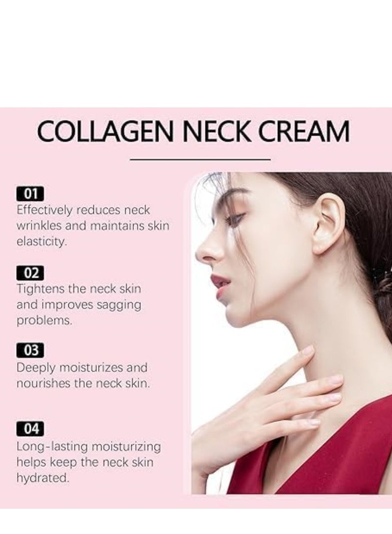 Collagen Firming Anti-Wrinkle Neck Cream, Korean Collagen Neck Cream, Collagen Neck Firming And Tightening Cream, Moisturizing,Anti-Wrinkle and Fine Line 150g