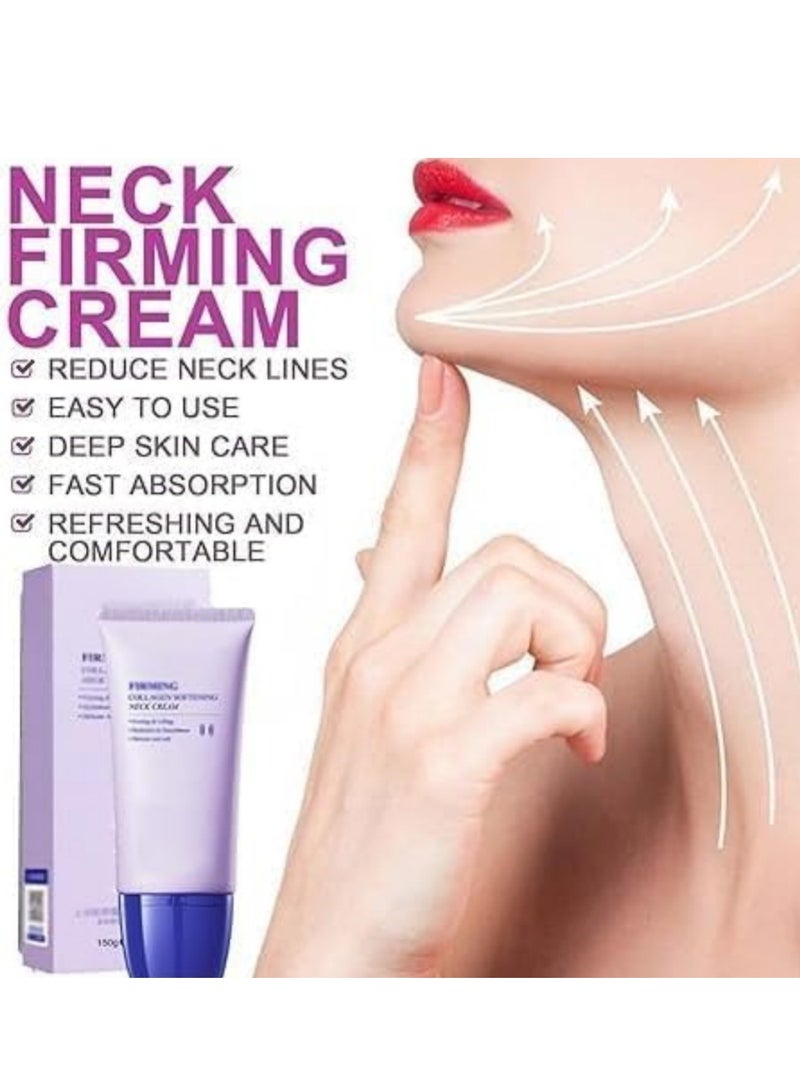 Collagen Firming Anti-Wrinkle Neck Cream, Korean Collagen Neck Cream, Collagen Neck Firming And Tightening Cream, Moisturizing,Anti-Wrinkle and Fine Line 150g