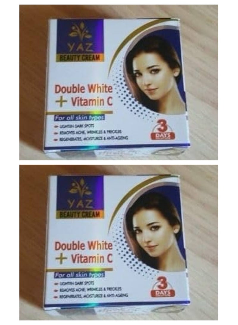 YAZ Double White Vitamin C Whitening Cream 2 pcs