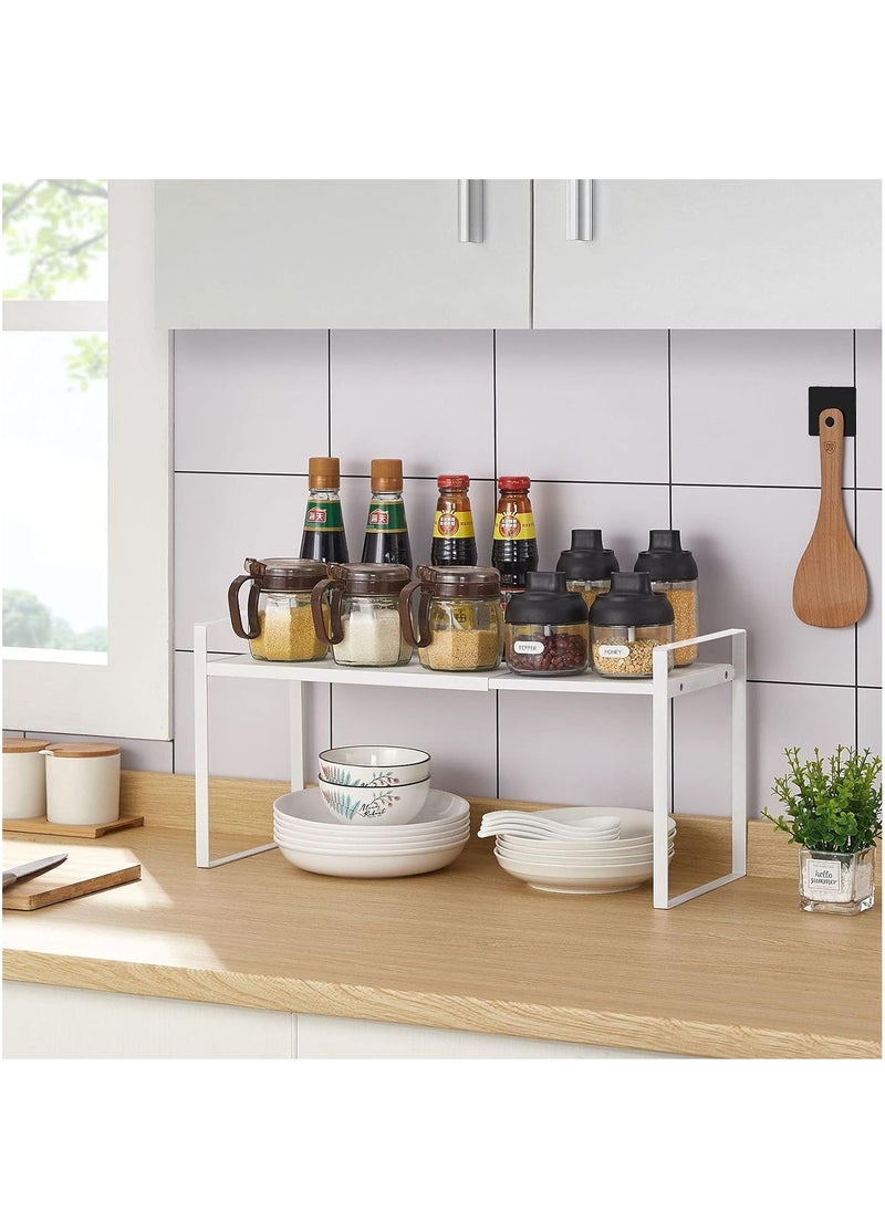 BestStore - Expandable Storage Rack Metal Shelf Storage Organizer for Cabinets and Countertops and Under Sink - Image 1
