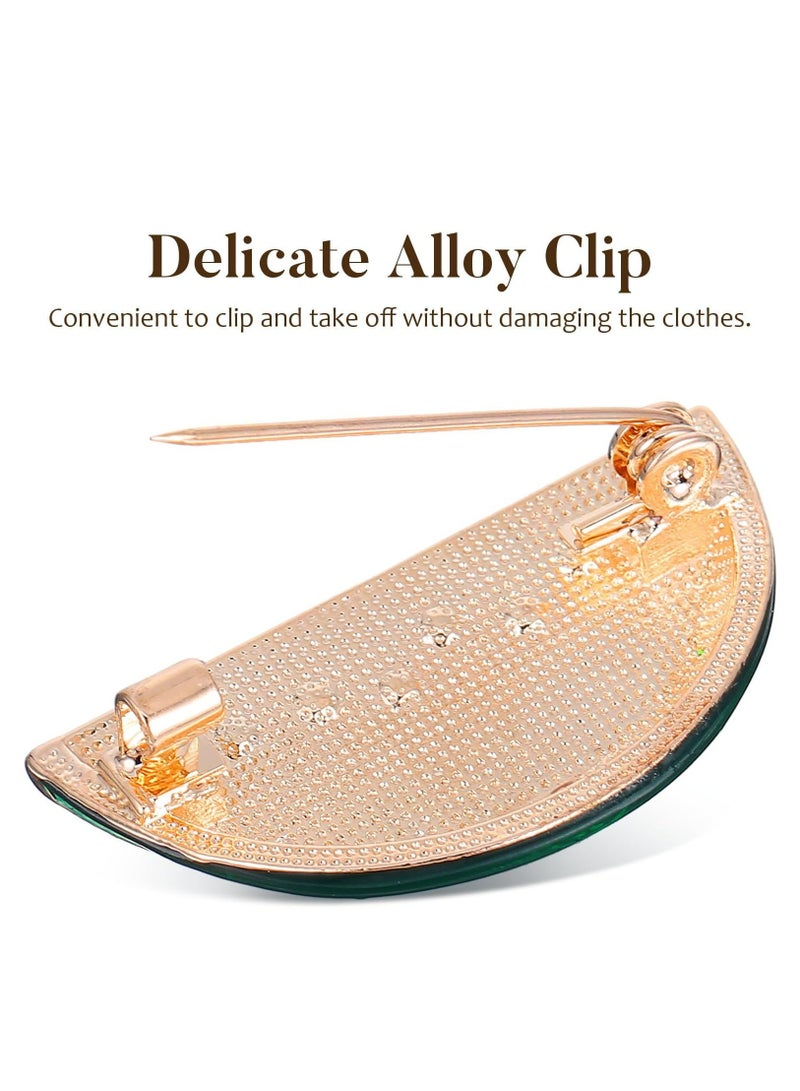 Oasisgalore 2 Pcs Watermelon l Brooch Pins - Metal, Cartoon Fruit Design for Clothing, Bags, Hats - Image 5