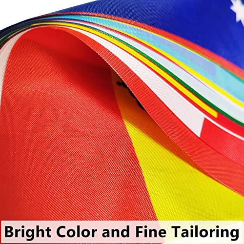 BCLin Ireland Desk Flag Set, 2 Pack Irish Table Office Flags, Small Mini Desktop Flag With 12" Solid Black Pole, Black Base, Miniature Desktop Flag - Image 3