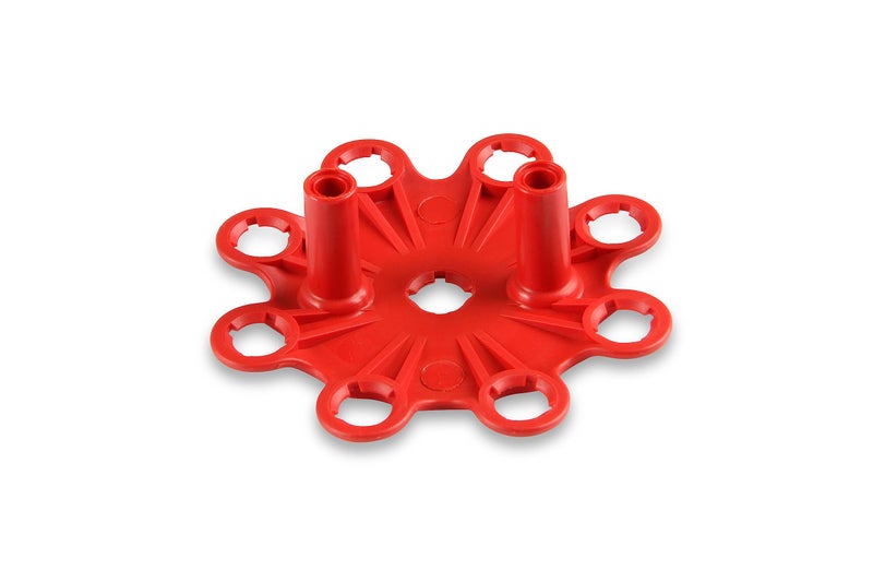 MSD 8433 Red, V8 Distributor Cap With HEI Terminals and Spark Plug Wire Retainer - Image 4