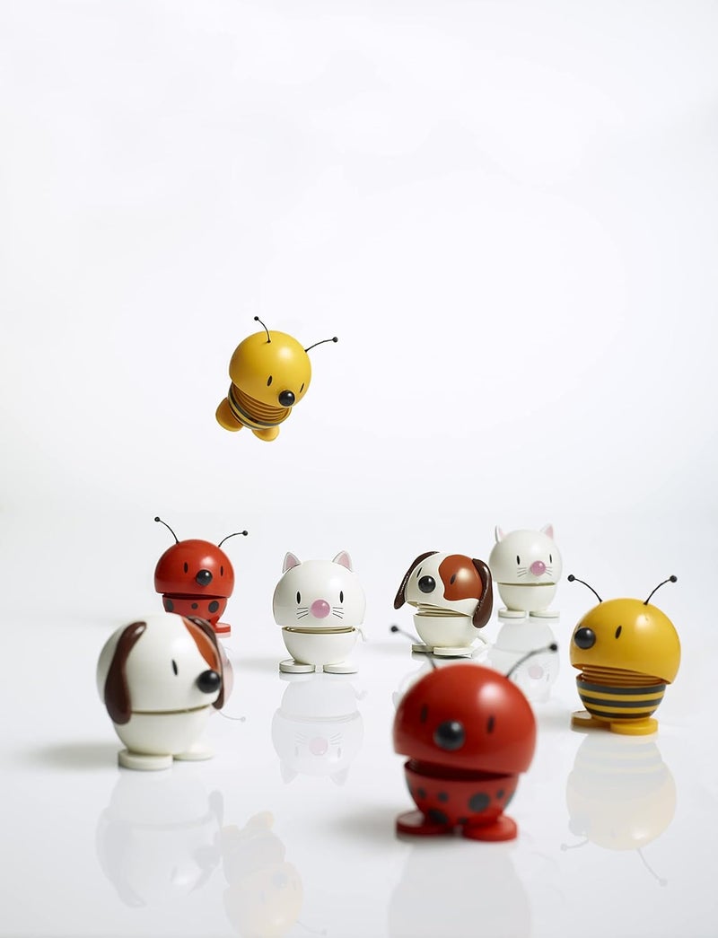 Hoptimist Bunny Bumble Home Decor Ornament  Danish Design Plastic WMetal Spring Small  Creates Cheerful Movement White - Image 4
