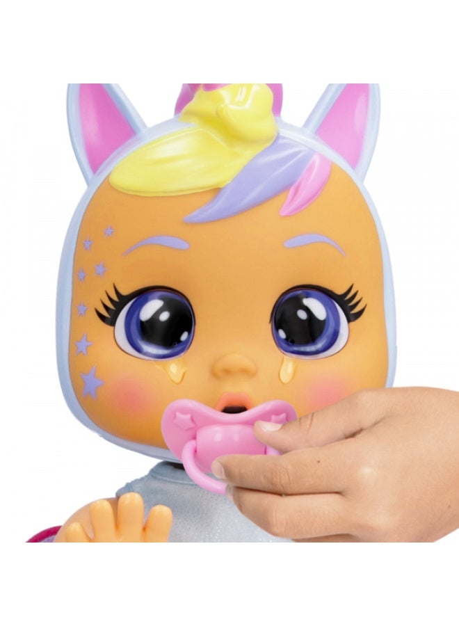 CRY BABIES دمية زحف تفاعلية كراي بيبيز جينا | تصدر أصوات أطفال واقعية | تبكي دموع حقيقية | دمية أطفال تفاعلية | دمية ناعمة قابلة للجمع | لعب رعاية وتخيل | تطوير حسي | هدية للأطفال الصغار والأطفال - Image 5