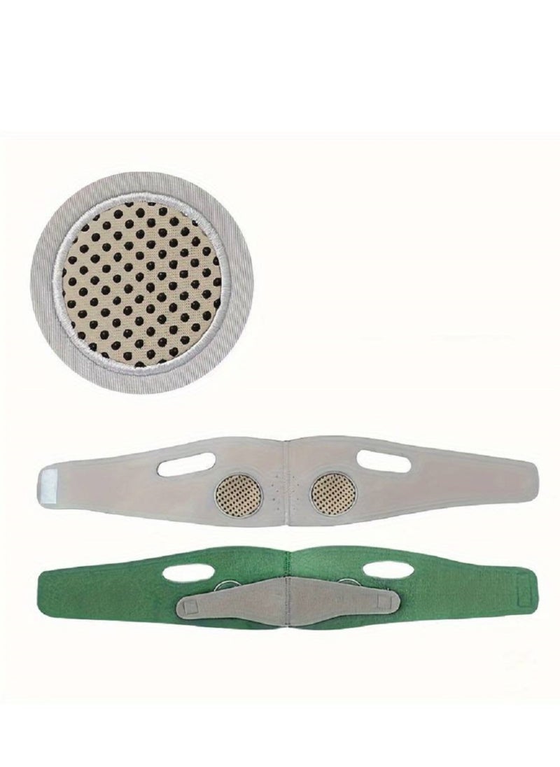 Generic - Chin and face corset to tighten the skin and prevent sagging. Suitable for daily use. Green colour - Image 1