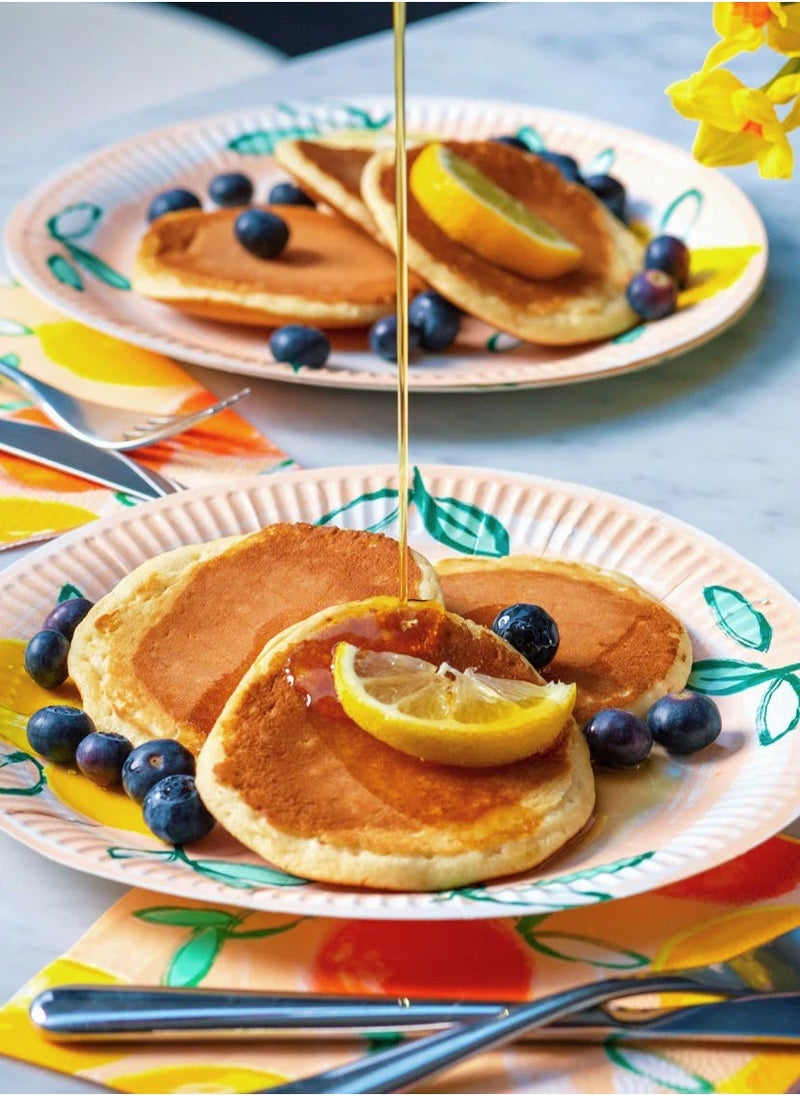 Talking Tables Citrus Fruit Recyclable Paper Plates - 12 pack  - Image 1