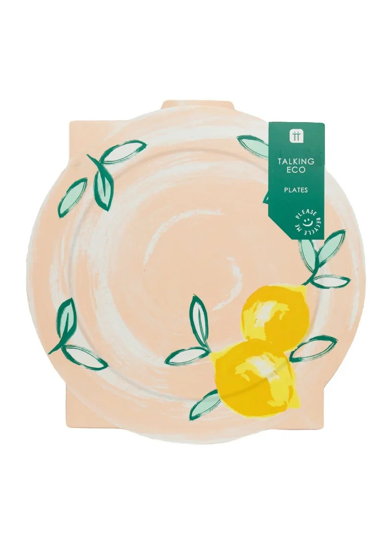Talking Tables Citrus Fruit Recyclable Paper Plates - 12 pack