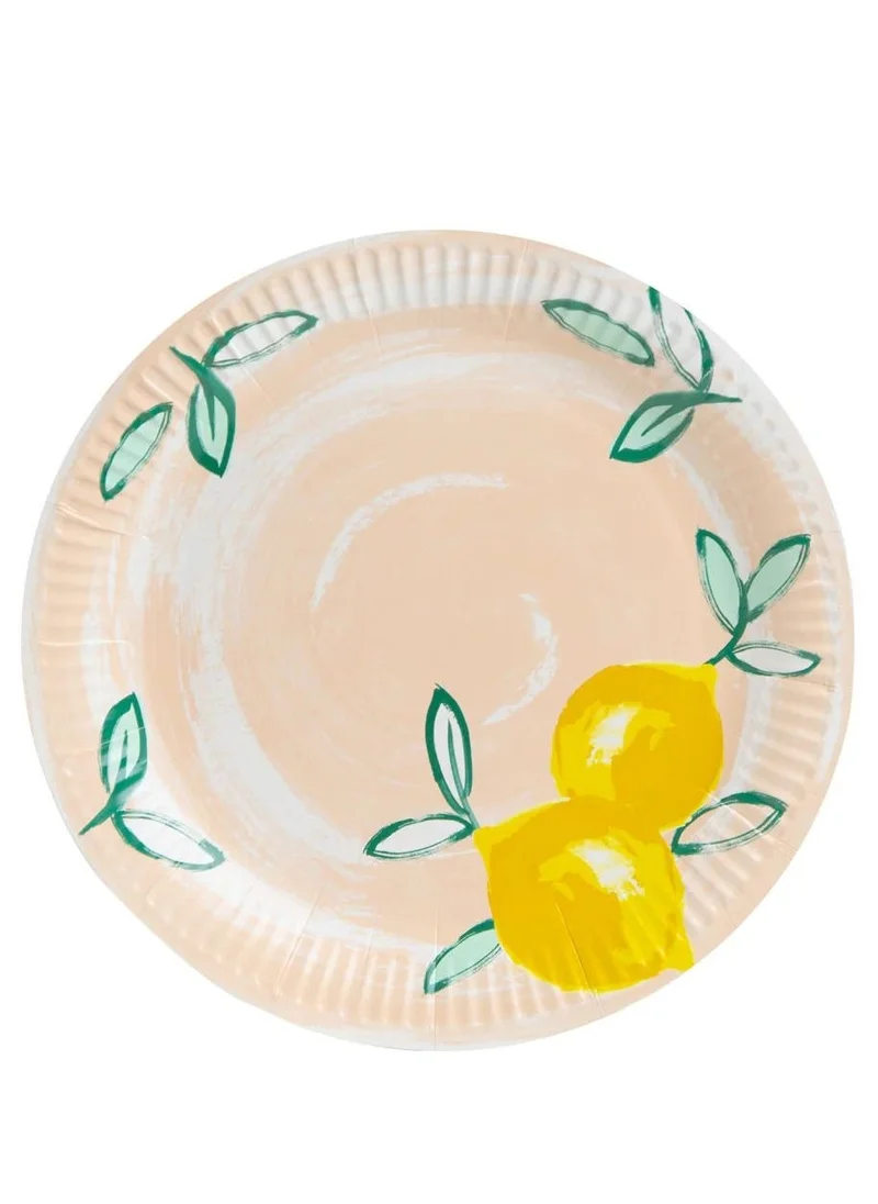 Talking Tables Citrus Fruit Recyclable Paper Plates - 12 pack