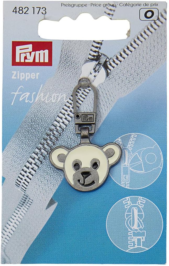 Prym Zipper Silver Br weiAltsilber 1 Stck - Image 2
