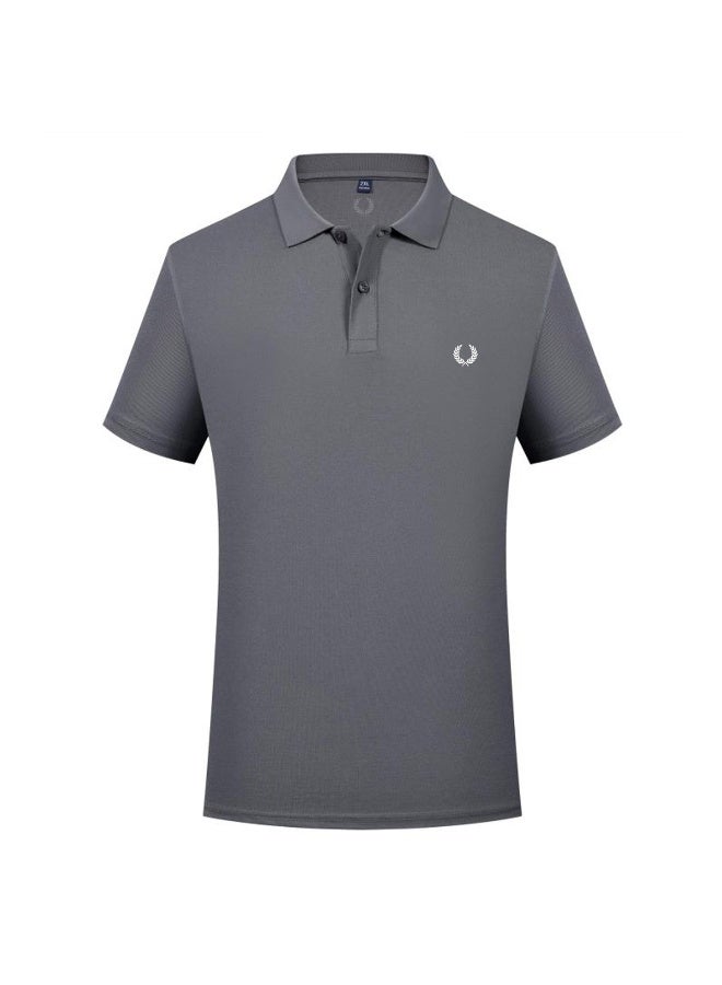 فريد بيري FRED PERRYPolo shirt for men and women summer solid color beaded cotton lapel short sleeve business commuter Joker shirt - Image 4