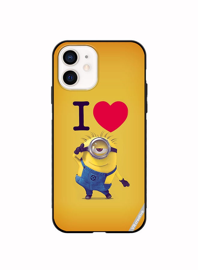 VR CREATIVE Protective Case Cover For Apple iPhone 12 mini Minions Design Multicolour - Image 1
