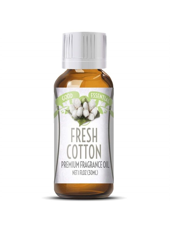 good essential Fresh Cotton Fragrance Oil for Laundry, Dryer Balls, Soap Making, Candle Making, Lotions, Diffuser - 1 fl oz