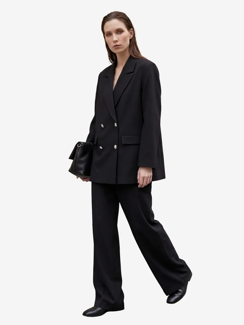 MY FASHION Buttoned Blazer Jacket