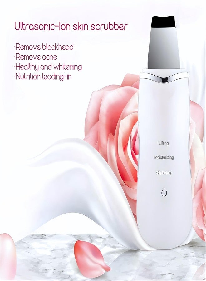 كوستيك جهاز كوستيك لتنظيف البشرة بالموجات فوق الصوتية | تنظيف عميق وإزالة الرؤوس السوداء | مقشر للوجه ومنظف للمسام | ملعقة قابلة لإعادة الشحن لشد البشرة وترطيبها ومنحها إشراقة متألقة - Image 5