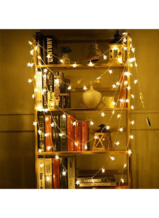 بامير 10ft 25 المصابيح متعددة الألوان ستار الجنية سلسلة أضواء AA بطارية تعمل بالطاقة سلسلة أضواء LED لعيد الميلاد عيد رمضان ديوالي الزفاف حفلة عيد ميلاد ديكور المنزل مقاوم للماء مع وضع ثابت شريط LED - Image 3